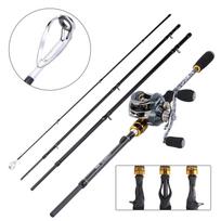 „Sougayilang“ meškerės ir ritės kombinacija – užmetamas meškerykotis su „Baitcast“ žvejybos ritės rinkiniu 1.8M Rod with Left Reel