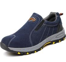 Madingi kvėpuojantys saugos batai su plieniniu pirštų apsaugu, atsparūs smūgiams ir pradūrimams, darbo batai werksneakers zapatos de seguridad hombre H820 36 dangaus mėlyna spalva
