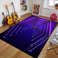3D LED šviesų iliuzijos kilimas svetainei Skalbiamas grindų kilimas Paauglių vaikų berniukų mergaičių kambario dekoras Kilimas svetainei Didelis plotas Neslystantys kilimai 30x50cm-12x20in