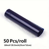 Stori ir patvarūs konditeriniai maišeliai (21 colis) Kremams ir glajui - Vienkartiniai sustiprinti plastikiniai konditeriniai maišeliai - 50 vnt. pakuotė 50 pcs Dark blue（25*52cm）
