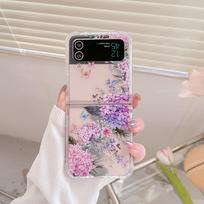 Butterfly Bracelet Flower Transparent Folding Cases For Samsung Galaxy Z Flip 6 5 4 3 ZFlip3 Case Soft silicone Shockproof Cover Galaxy Z Flip 5