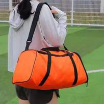 Gym Bag, Travel Duffel Adjustable Shoulder Strap Lightweight with Shoe Compartment Portable oranžinė