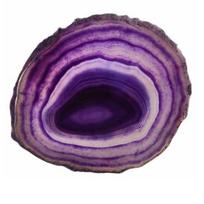Round Faux Agate Slice Geode Cup Mat Stone Coaster Beverage Pad