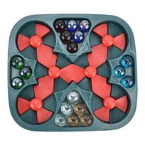 Rotate Pinball Game with Base Relieve Stress Bead Game Kids Educational Toy for Household PartyRed raudona