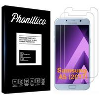 Tempered Glass for Samsung Galaxy A5 2017 A520 - [Pack 2] Ultra-Resistant Screen Protector Film [Phonillico®]