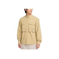 Nike ACG Series Orb Weaver Fashion Comfortable Versatile Long Sleeve Multi-Pocket Shirt Men shirts Beige HJ2466297 L