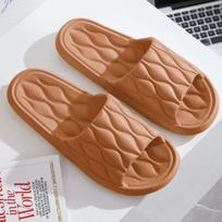 Men's And Women's Slippers With A, Perfect For Summer, Home, Indoor Use, Thick Sole, Non-, Bathroom, And Showering. 41 chaki