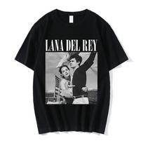 Hot Sale 90s Singer Lana Del Rey Ldr Sailing Graphic T-Shirt Unisex Harajuku Men's Vintage Short Sleeve T-Shirt Oversized T-Shir S