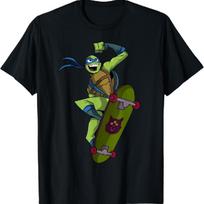 Mademark x Teenage Mutant Ninja Turtles - Leonardo Cowabunga 14-40 Skateboard T-Shirt S juoda