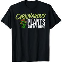 Carnivorous Plant Gift Venus Fly Traps Pitcher Sarracenia T-Shirt S juoda