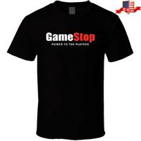 GameStop Power To The Players T-Shirt Retro Gaming Tee Gamer Merch Top Unisex T-Shirt XXXL