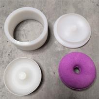 3D Bath Bomb Soap Mold Plastic Handmade Soap Mould Doughnut-Shaped Shampoo Soap Mold  Soap Making 6.35CM Doughnut