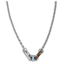 Hermès Maillon Iconic H Chain Link Metal Palladium Plated Lacquered Metal Horn Necklace Women necklace Silver H100042FP05 Basic Packaging-Box+Dust Bag or Padding Board