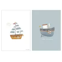 Poster ´Sailors Bay Blue´ A3 duble-sided