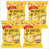 Haitai Medaus Sviesto Traškučiai (Saldūs ir sūrūs bulvių traškučiai) 60g (4 pakuotės / 6 pakuotės) 60g x 4pack