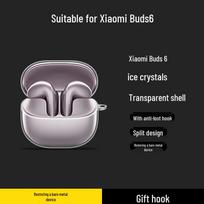 Clear Protective Case for Xiaomi Buds 6: Earbud Cover and Shell for Bluetooth Earphones Xiaomi Buds 6 (Case Only)