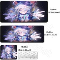 HD Kawaii Genshin Impact Furina Anime Game Mousepad Large Gaming PC Compute Mouse Pad Gamer Keyboard Mouse Mat Non-slip Desk Mat 22x18cm