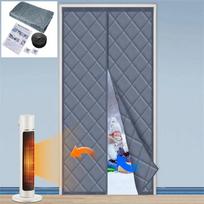 Magnetinė termoizoliacinė durų užuolaida, energiją taupanti, privatumą sauganti, nepraleidžianti vėjo, vandeniui atspari medvilninė užuolaida šildomam kambariui 70*200 cm