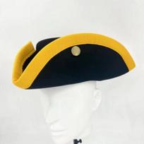 Peter the Great hat, a historical replica of a simple triangular hat in Europe in the 17th and 18th centuries