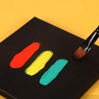 2 pak. juodos drobės meno reikmenų su mediniu rėmeliu rankdarbiams 30x40cm