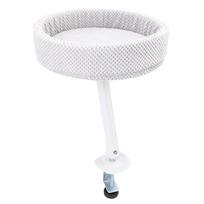 Cat Desk Bed Stable Frame Adjustable Clamp Soft Plush Kitty Desk Nest Perch for Home Office