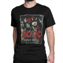 Vyriški Moteriški Marškinėliai AC Roko Grupė DC Highway to Hell Juokingi 100% Medvilniniai Marškinėliai Trumpomis Rankovėmis T-shirt O Kaklo Viršutiniai Drabužiai Dovana S black
