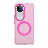 Magsafe matinė telefono dėklas Vivo V50 5G, magnetinis belaidis įkrovimas Vivo V50 Lite 5G, smūgiams atsparus galinis dangtelis Pc + tpu&vivo V50 raudona
