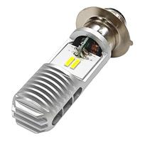 XSETA P15D 25-1 LED Headlight, PH7 for Motorcycles, Hi/Lo Switching, AC/DC9V-60V, 10W, White Bulb, balta