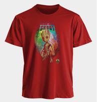 Men's and Women's T-shirts Groot Summer American Spring and Autumn Sports Fitness Niche Casual Oversized Short-sleeved S