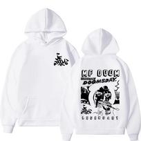 Rapper Mf Doom Doomsday Legendary Graphic Print Hoodie Men Women Casual Fleece Cotton Sweatshirt Male Hip Hop Fashion Hoodies S