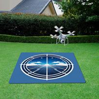 Lightweight Drone Helipad Landing Pad with Directional Markers Outdoor Racing Flight Performance Carpet Mat Rug Home Decor 40X60CM