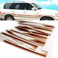 Automobilio kėbulo lipdukas Emblema Toyota Land Cruiser 100 LC100 1998-2007 Automobilio šoninės juostelės Šoninės apdailos viniliniai lipdukai TJ-030