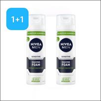 NIVEA MEN Jautrios odos skutimosi putos, dviguba pakuotė (200 ml * 2) / galioja iki 2026.11.16