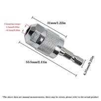Mini elektrinis gręžtuvas su aukštu koncentriškumu ir stabilia šešiakampio kotu, tvirtinimo diapazonas 1,5-6,5 mm, dantys su aukštu sukibimu