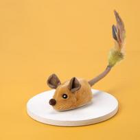 Smart Running Mouse Cat Toy Interactive Random Moving Electric Cat Teaser Toys Simulation Mice Kitten Self-Playing Plush Toys