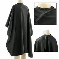 1pc Barber Cape Professional Large Hair Cutting Cape With Snap Closure, Unisex Adults Black Haircut Salon Cape Hairdresser Styling Cape juoda