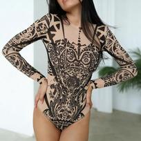 Printed One-piece Dress, One-piece Swimming Suit, Fashionable Swimming Costume For Pool Parties And Beach Outings XL balta