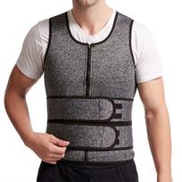 Slimming Men Waist Trainer Compression Workout Tank Tops Undershirt Men Body Shaper  Sports S pilka