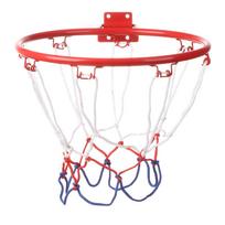 32cm Indoor Wall Mounted Basketball Hoop And Netting Metal Hanging w/ Goal 4 Rim Kids Mini Home Exercise Accessories