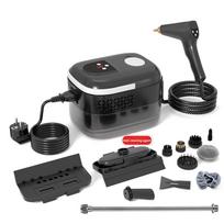 1500W Steam Cleaner 1400ml High Temperature Pressure Washer Home Kitchen Hood Car Steam Cleaning Machine juoda balta spalva