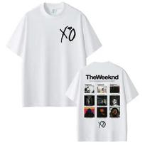Reperis The Weeknd Xo Albumas 2025 Grafiniai Marškinėliai Moterims Vyriški Hip Hop Marškinėliai Unisex Vintažinio Stiliaus Drabužiai Marškinėliai S juoda