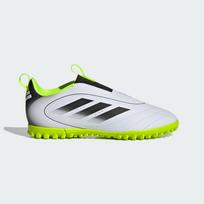 Adidas Goletto 9 Laceless Turf K 'White Black Lucid Lemon' 38.5