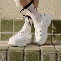 Adidas Moteriški Adilette Platforminiai Mediniai Klumpės 'Kremas Baltas' 38 white