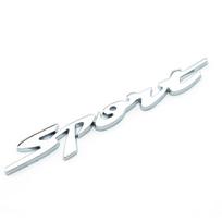 Metalinis 3D chromuotas automobilių lenktynių sporto žodžio raidės lipdukas, vandeniui atsparus logotipas, emblema, ženklelis, lipdukas, automobilių aksesuarai sidabras