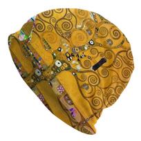 Tree Of Life By Gustav Klimt Bonnet Femme Fashion Knitted Hat For Men Women Winter Warm Painting Art Beanies Caps 1