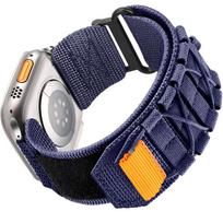 Nylon Ring Sports Watch Band Apple Watch Ultra 2 49mm 9 8 7 6 5 4 3 SE 38 40 41 42 44 45mm Velcro Canvas Bracelet For apple 38/40/41mm juoda