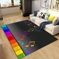 3D kūrybinės muzikos vinilo įrašų srities kilimėlis, kilimas svetainės miegamojo sofai, virtuvės vonios kambario durų kilimėlis, neslystantis grindų kilimėlis 40x60cm