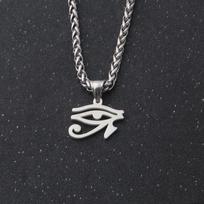 Norse Mythology Viking Chain Eye of Horus Necklace Pendant &Chain Eye of RA Protection Symbol