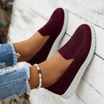 2024 m. moteriški plokščiapadžiai vasariniai užstumiami megzti kojinių sportbačiai kasdieniai kvėpuojantys mokasinai zapatillas mujer moteriški laisvalaikio sportbačiai 36 bordinė