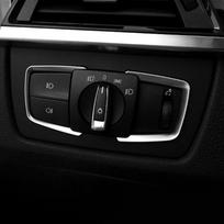 Automobilio priekinių žibintų jungiklių skydelio rėmelis BMW 1 2 3 4 serijoms X5 X6 F22 F30 F31 F32 F33 F15 F16 320 328 Lipdukas Apdailos dangtelio priedai
